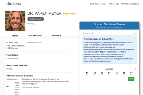 Praxis für Kieferorthopädie Dr. Karen Meyer, Dr. Nadine Hoischen - jameda Bewertung