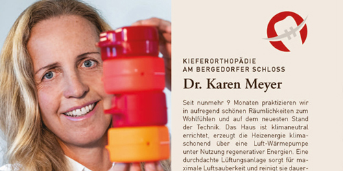 Praxis für Kieferorthopädie Dr. Karen Meyer, Dr. Nadine Hoischen - Artikel erschienen im Regionalen Heft “Lieblingsadressen“